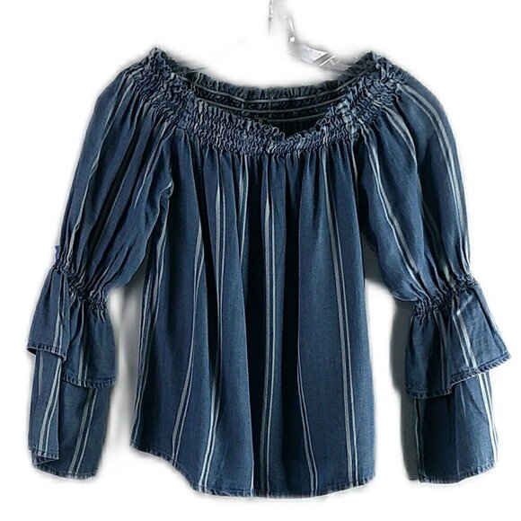 Lord & Taylor Design Lab - Off Shoulder Long Bell Sleeve Top - XS - Picture 1 of 7